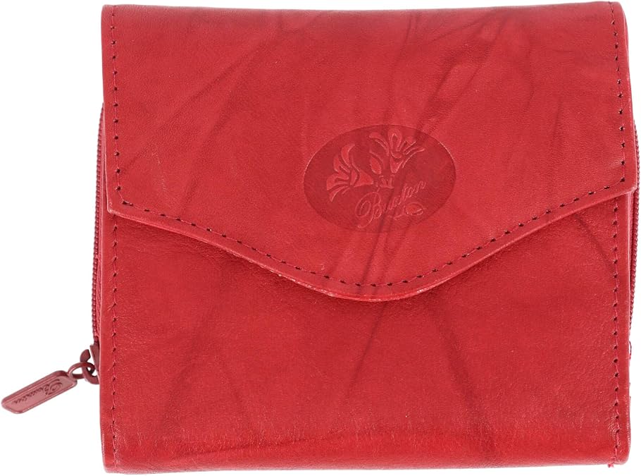 Buxton Heiress Zip Around Wallet RED