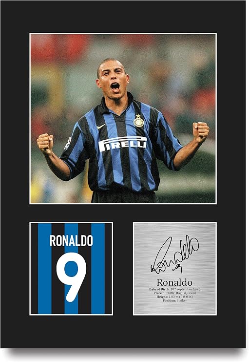 HWC Trading Ronaldo Gifts Printed Signed Autograph Picture for Football Fans and Supporters - A4 Portrait