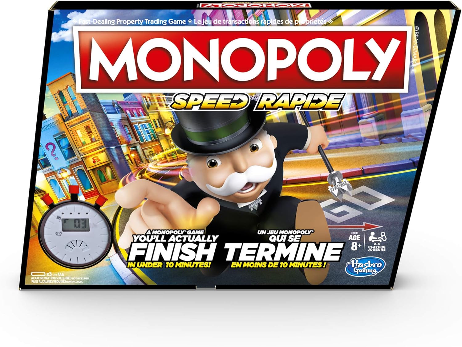Hasbro Monopoly Speed Board Game for 2-4 Players, Ages 8 and Up