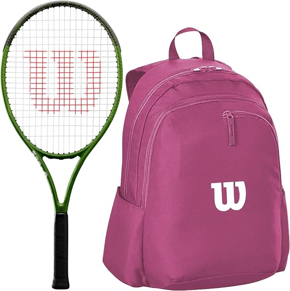Wilson Blade Feel Comp Jr Tennis Racquet Bundled w a Tennis Bag or Backpack
