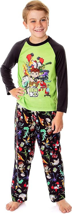 Ben 10 Boys' Cartoon TV Series Omnitrix Characters Aliens Sleep Pajama Set