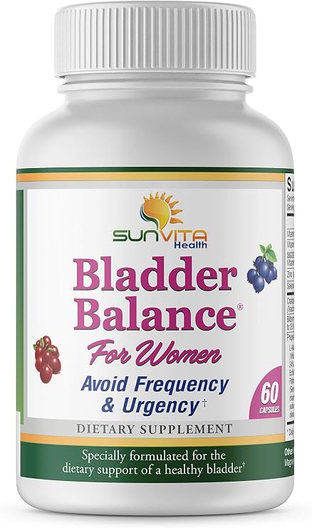 Bladder Balance - Bladder & Urinary Support Supplement for Women with Cranberry, Saw Palmetto & Nettle - 60 Capsules