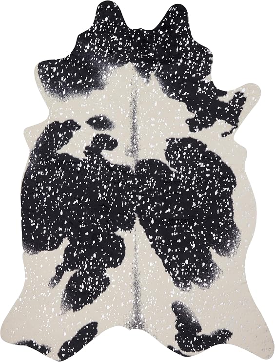 Loloi Bryce Collection BZ-01 Black/Silver 3'-10" x 5' Accent Rug