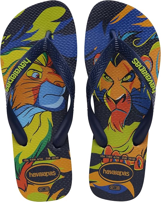 Havaianas Unisex Top Disney ClassicBequeme langlebige und leichte Badelatschen inspiriert von Der König der Löwen mit rutschfester Sohle Unisex-Erwachsene