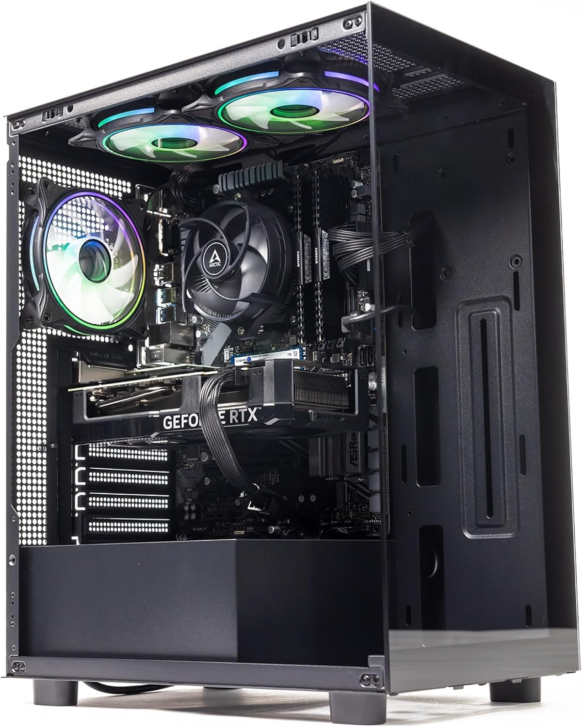 GTR Gaming PC | AMD Ryzen 5 5600X | NVIDIA RTX 4060 8GB | 1TB NVMe SSD | 32GB DDR4 3600MHz RAM | 650W PSU | ARGB case | Windows 11 | Wi-Fi