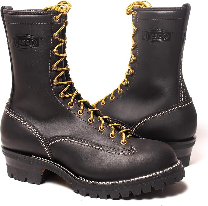 Wesco Jobmaster 10" Black Boots 110100