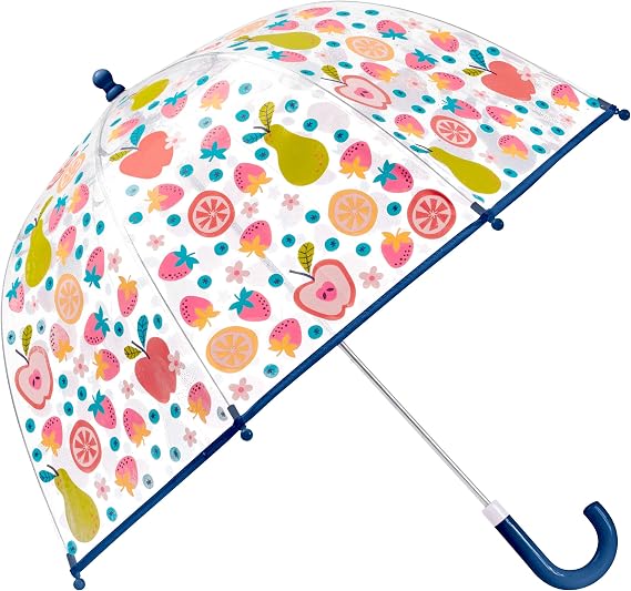 Stephen Joseph, Clear Color Changing Bubble Umbrella, Kids Toddler Umbrella with Dome Canopy