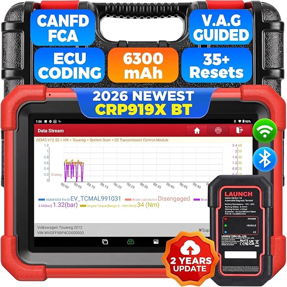 Launch X431 CRP919XBT Wireless Bidirectional Scan Tool with ECU Code, 2026