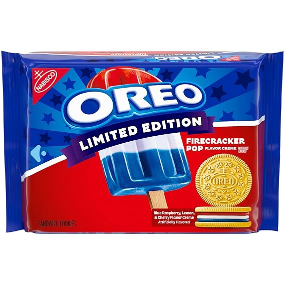 OREO Firecracker Pop Sandwich Cookies, Limited Edition, 11.46 oz