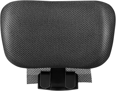 NUOBESTY Computer Chair Headrest, 1pc Adjustable Computer Chair Head Pillow Ergonomic Office Headrest Attachment Universal for, Neck Support