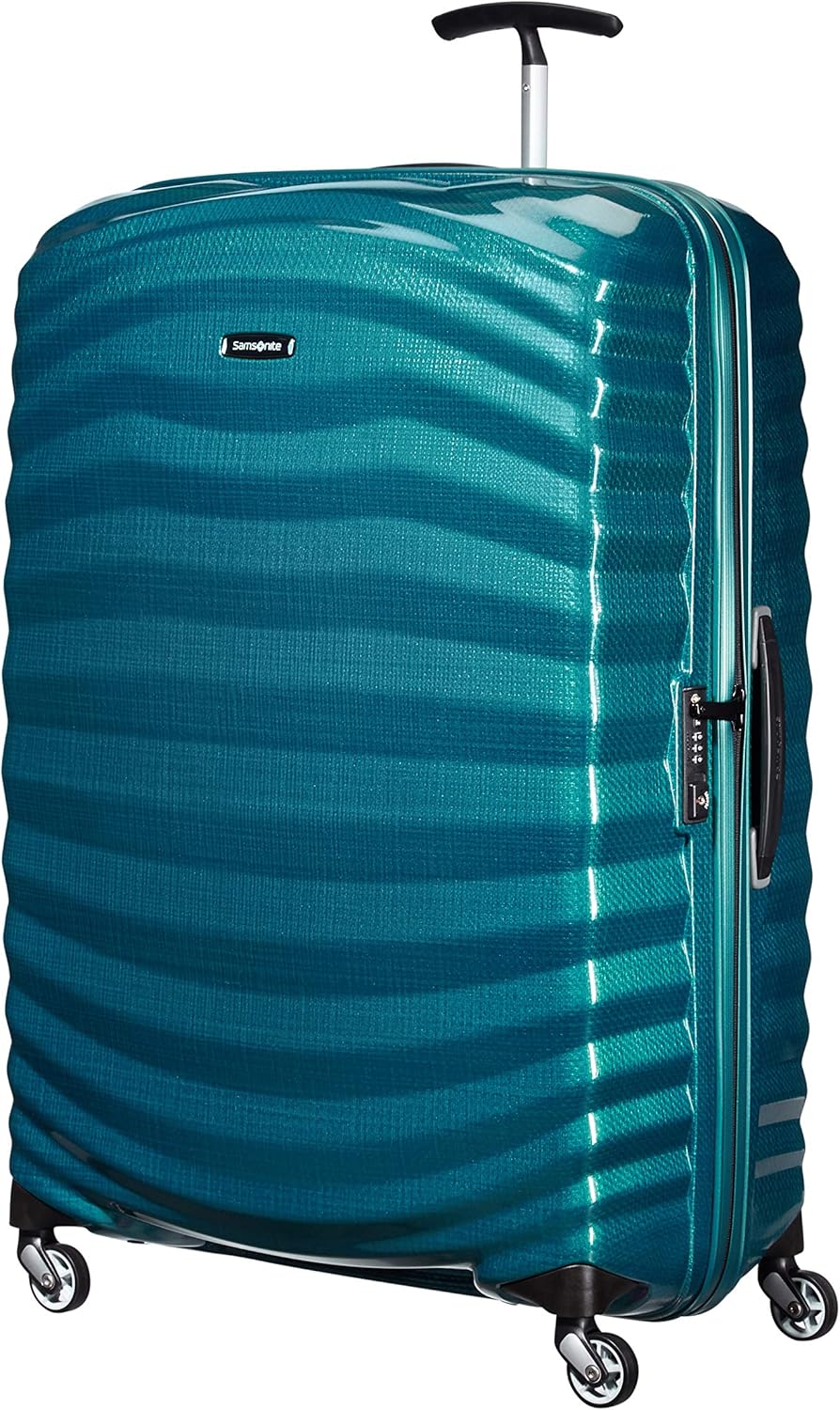 Samsonite Lite -Shock - Spinner XL Suitcase, 81 cm, 124 l, Blue Petrol Blue