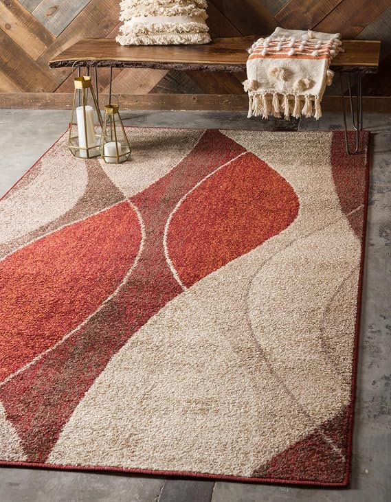Unique Loom Autumn Collection Area Rug - Plantation (8'x 10' Rectangle, Multi/ Beige)