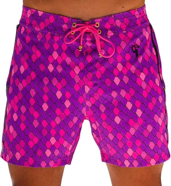 Tucann Men's Trunks 5" Compression Liner Quick Dry Chlorine Resistant | Zipper Pocket - 4 Way Stretch Swim Shorts Men