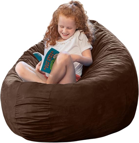 Jaxx 4 ft Cocoon Bean Bag Chair, Chocolate