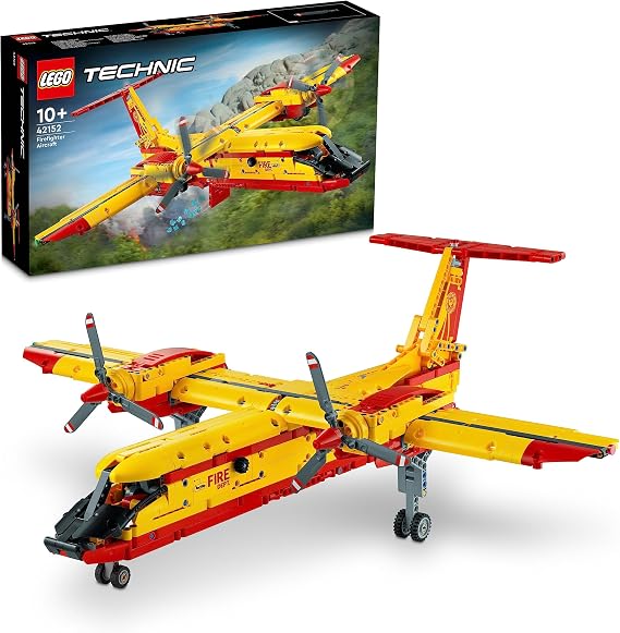 LEGO Technic Fire Plane Creative Toy Making Set Including Model Airplane Project for Children Ages 42152-10 and Over (1134 Pieces)