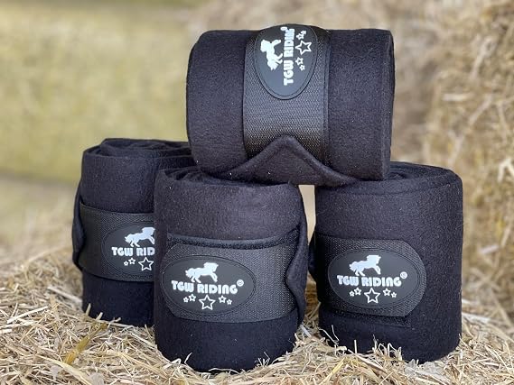 Horse Polo Leg Wraps, Horse Leg Wraps, Horse Fleece Bandages,4-Pack