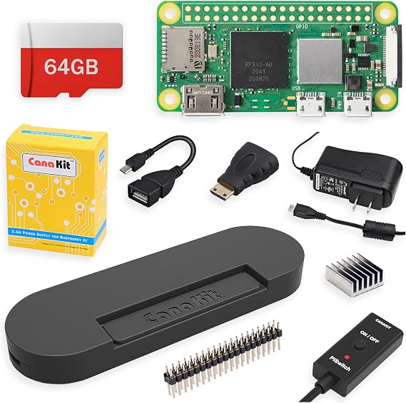 CanaKit Raspberry Pi Zero 2 W Starter MAX Kit (64GB Edition)
