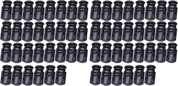 J.CARP Plastic Cord Locks End Spring Toggle Stopper, Elastic Cord Adjuster