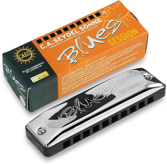BLUES SESSION STANDARD | 20 Brass Reeds, 10 Hole, Rounded Plastic Body, Low E
