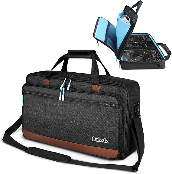 SUNDOY Durable DJ Controller Bag, Compatible with Pioneer DDJ-SB3, DDJ-SB2, DDJ-400, DDJ-RB, DDJ-FLX4, DDJ-FLX2, Portable DJ Case for Travel and Storage with Adjustable Shoulder Straps