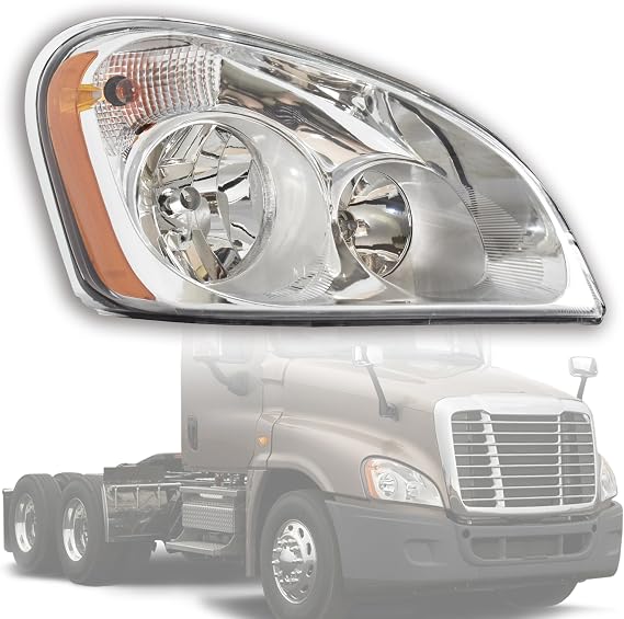Headlight Replacement for Freightliner Cascadia 2008 2009 2010 2011 2012 2013 2014 2015 2016 2017 Freightliner Cascadia Headlights Cascadia Halogen Headlamp