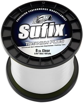 Sufix Tritanium Plus 1-Pound Spool Size Fishing Line Clear, 25-Pound