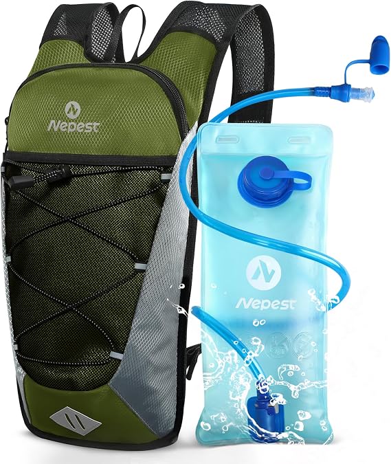 Nepest Hydration Backpack with 2L Water Bladder Water Back Pack