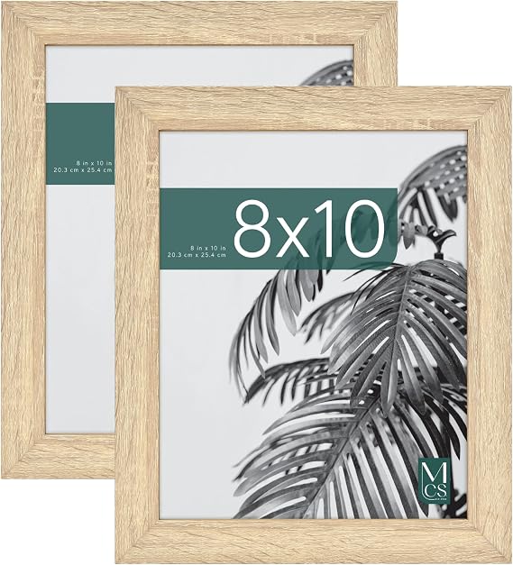 MCS Studio Gallery Picture Frame Natural Woodgrain Engineered Wood, 8x10