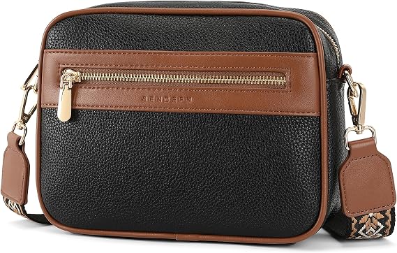 SENDEFN Crossbody Bags for Women Vegan Leather Purses Small Shoulder Handbags with Wide Strap