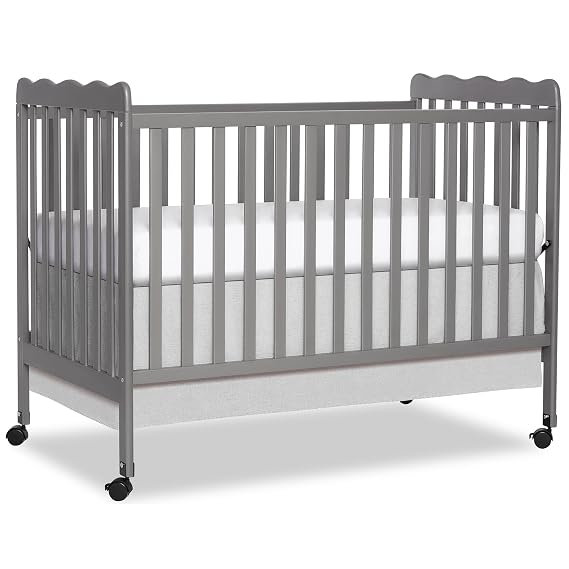 Dream On Me Full Size Carson 3-in-1 Convertible Baby Crib, Locking Wheels