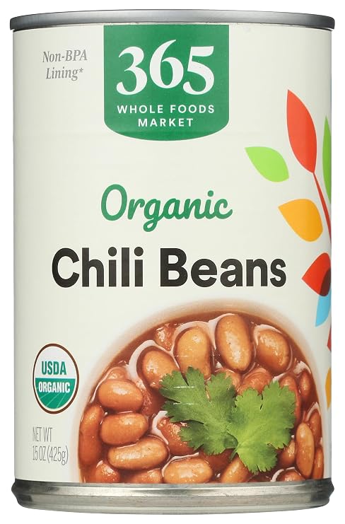 365 by Whole Foods Market, Organic Chili Beans, 15 Ounce