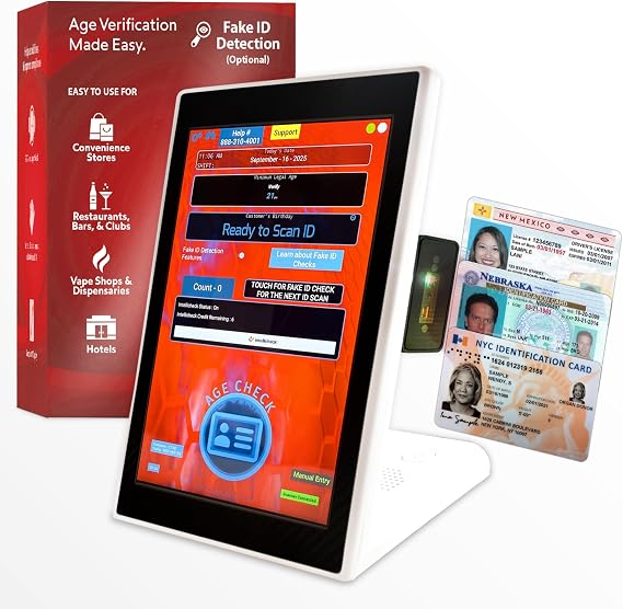 Countertop ID Scanner for Bars and Clubs for Age Verification