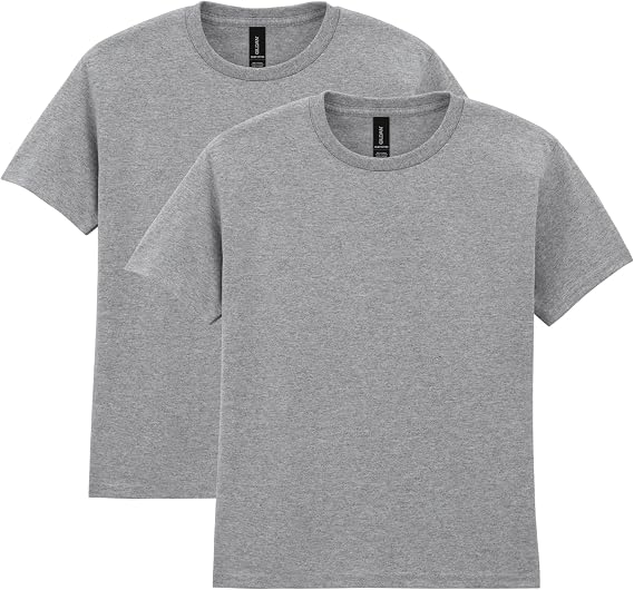 Gildan Youth Heavy Cotton T-Shirt, Style G5000B, 2-Pack