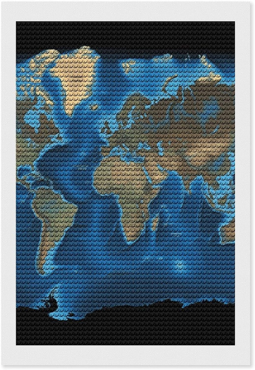 Eekstdbn World Map Diamond Painting Kits Art Adults Painting Kit Funny Crafts DIY Modern Diamond Painting Home Wall Decor Idea Gift 8x12"
