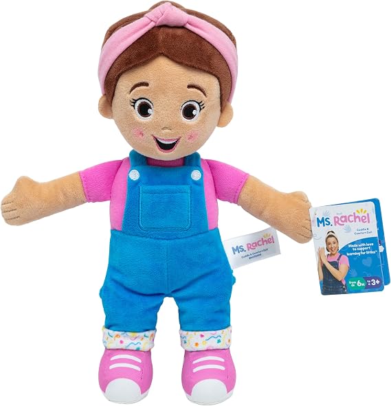 Ms. Rachel Cuddle & Comfort Doll, 11-Inch Soft Plush First Baby Doll | Super-Soft Friend for Hugs & Snuggles, Encourages Pretend Play, Baby Toys for Girls & Boys Ages 6 Months to 3+