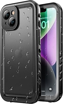 SPORTLINK for iPhone 14 Case - IP68 Waterproof Military Protective Full Body Heavy Duty Shockproof 360 Sealed Dustproof with Camera Screen Protector Cover for i Phone 14 6.1 Black