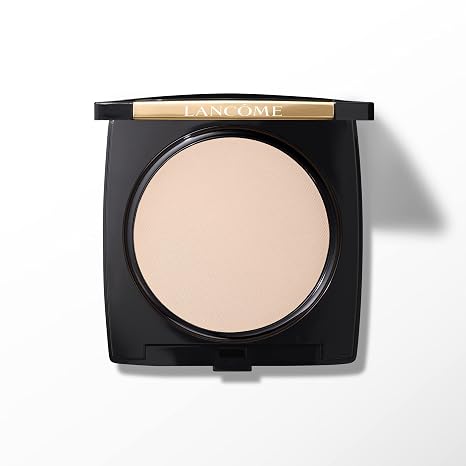 Lancome Dual Finish Longwear Powder Foundation - Natural Matte Finish | Pressed Powder Foundation for Sheer-to-Full Coverage - With Shine-Control Formula - Suitable for All Skin Types