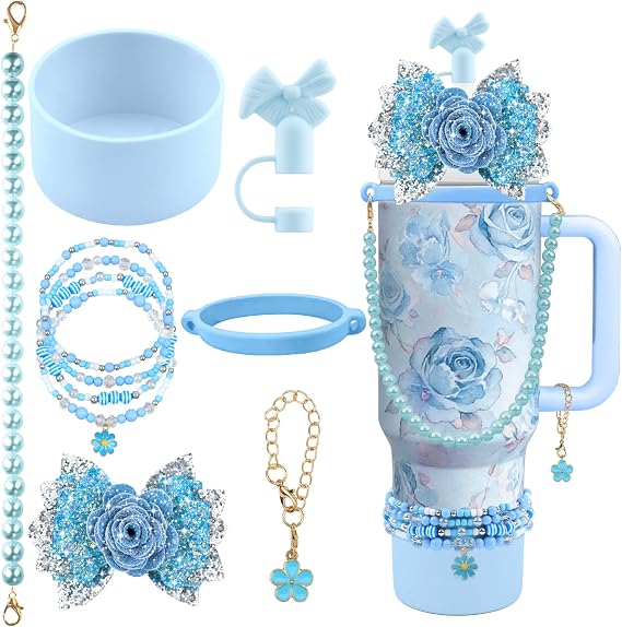 10PCS Flower Accessories for Stanley Cup 30 40oz Tumbler