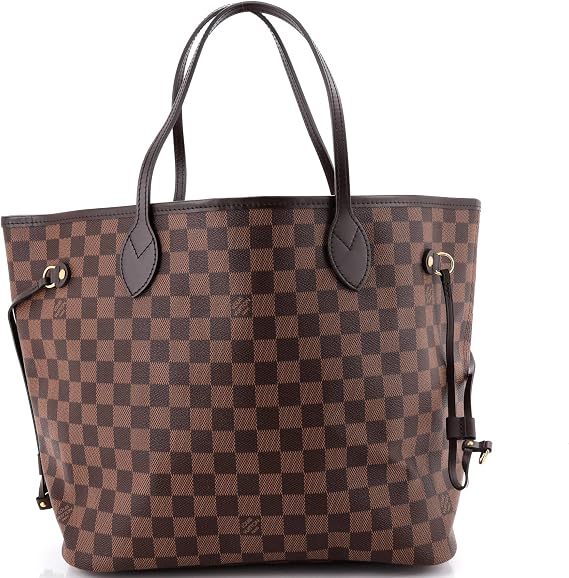 Pre-Loved Neverfull Tote Damier MM, Brown