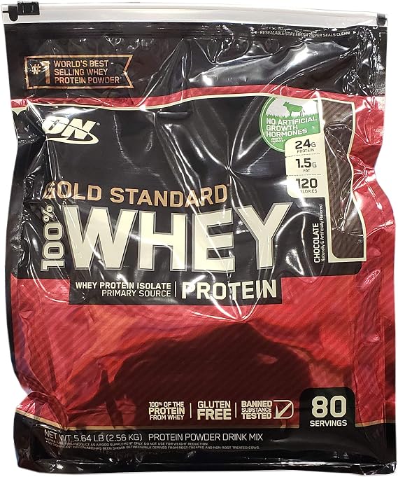 ゴールドスタンダード Optimum Nutrition 100%ホエイチョコレート 5ポンド、5ポンド