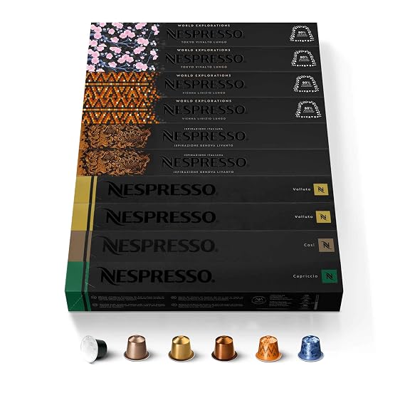 Nespresso Original, Ispirazione Variety Pack, 100-Count Espresso Pods