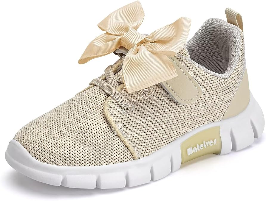 WateLves Girls Sneakers Lightweight Walking Shoes Comfortable Running Tennis Shoes for Toddler Little Kid/Big Kid