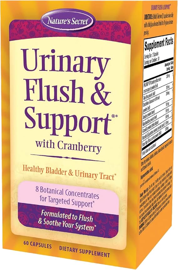 Nature's Secret Urinary Flush & Support with Cranberry Capsules
