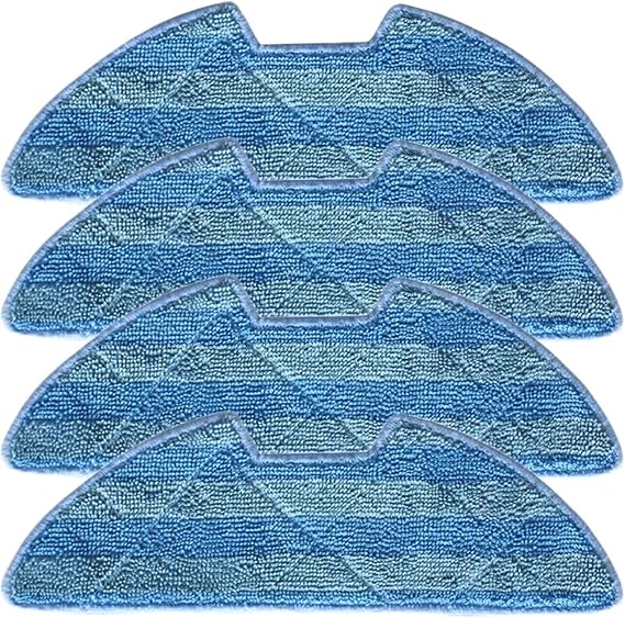 Microfiber Replacement Mop Pads For ICLEBO Robot Vacuum Cleaner Replacement Spare Parts Dry And Wet stability(4 PACK)