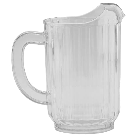 G.E.T. P-3032-1-CL-EC BPA-Free Break-Resistant Restaurant Style Plastic Pitcher, 32 Ounce, Clear