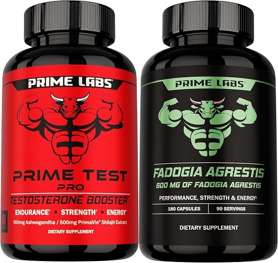 Prime Labs Prime Test Pro + Fadogia Agrestis Capsules