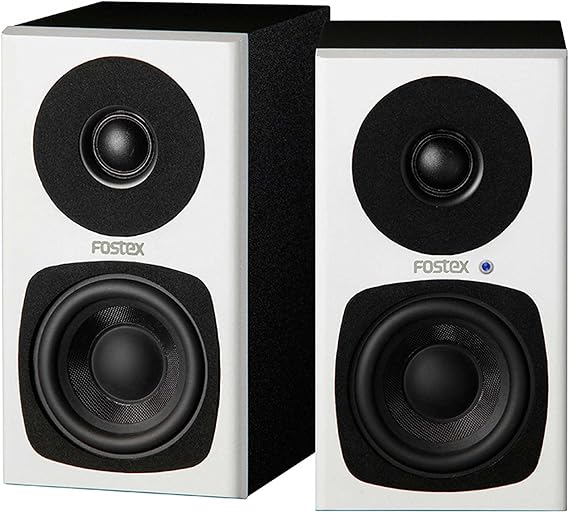 Fostex PM0.3H-W 3" 2-Way 30W Personal Active Speaker System (White)