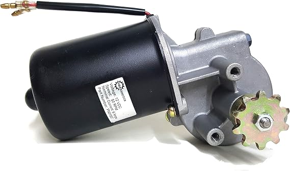 Electric Gear Motor 12v Low Speed 50 RPM Gearmotor DC + Roller Chain Sprocket Gear