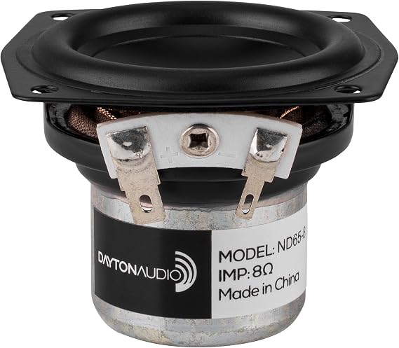 Dayton Audio ND65-8 2-1/2" Aluminum Cone Full-Range Neo Driver 8 Ohm