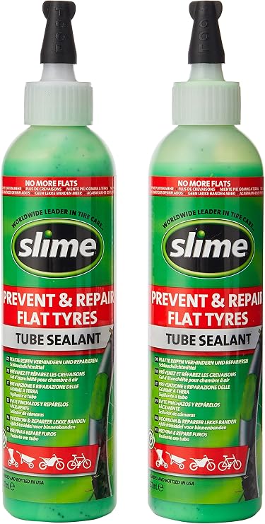 Slime Inner Tube Sealant 8oz Bottles (Pack of 2)